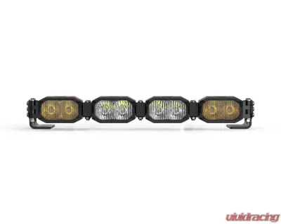Morimoto Single-Row BangerBar White/Yellow 4 Pod / 16" HXB Power LED Light Bar - BAR-1ROW-006