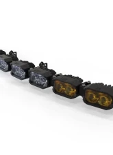 Morimoto Single-Row BangerBar White/Yellow 8 Pod / 31.5" HXB Power LED Light Bar                                     - BAR-1ROW-018 - Image 10