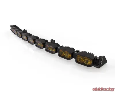 Morimoto Single-Row BangerBar White/Yellow 10 Pod / 40" HXB Power LED Light Bar - BAR-1ROW-024