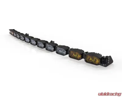 Morimoto Single-Row BangerBar White/Yellow 12 Pod / 47" NCS Power LED Light Bar - BAR-1ROW-027