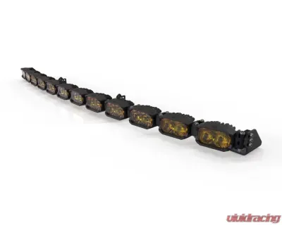 Morimoto Single-Row BangerBar Yellow 12 Pod / 47" NCS Power LED Light Bar - BAR-1ROW-026