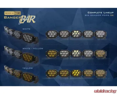 Morimoto Triple-Row BangerBar White 5 Pod / 36" HXB Power LED Light Bar - BAR-3ROW-010