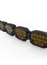 Morimoto Triple-Row BangerBar Yellow 7 Pod / 50.5" NCS Power LED Light Bar                                     - BAR-3ROW-020 - Image 2