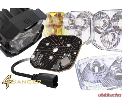 Morimoto 4Banger Triple Fog Kit Ford Bronco 2021+ - 4B-FOG-BRO-1000
