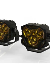 Morimoto Spot | Yellow 4Banger 2.0 NCS LED Pods Set Ford | Toyota 1999+                                     - BAF002.2 - Image 4