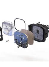 Morimoto White 4Banger 2.0 HXB Flood LED Pods Set                                     - BAF126.2 - Image 3