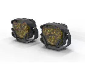 Morimoto Yellow 4Banger 2.0 HXB Flood LED Pods Set