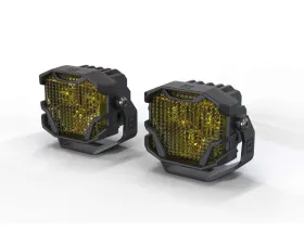 Morimoto Yellow 4Banger 2.0 NCS Flood LED Pods Set