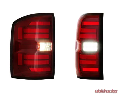 Morimoto Red XB LED Taillights Pair GMC Sierra 2014-2018 - LF730