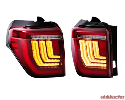 Morimoto Red XB LED Taillights Pair Toyota 4Runner Gen 2 2010-2024 - LF738