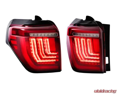 Morimoto Red XB LED Taillights Pair Toyota 4Runner Gen 2 2010-2024 - LF738