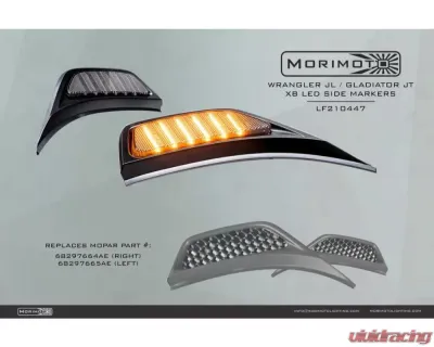 xyzライト Morimoto XB Led Side Marker Lights Jeep Wrangler JL | JT