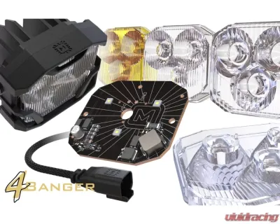 Morimoto 4Banger Type F2 Fog Brackets Ford F-150 | Super Duty 2015-2021 - BAF013