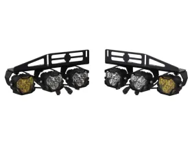 Morimoto 4Banger Triple Fog Kit Ford Raptor 2017-2020 (Brackets Only)