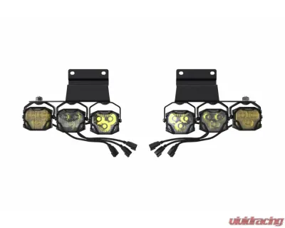 Morimoto 4Banger Type Raptor Triple Fog Brackets Ford Raptor 2010-2014 - BAF066