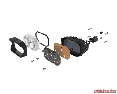 Morimoto 2Banger NCS LED Pod (SAE Wide / White) Pair Ford | Toyota 1999+ - BAF108