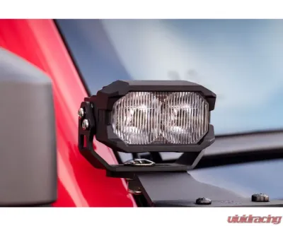 Morimoto 2Banger NCS LED Pod (SAE Wide / White) Pair Ford | Toyota 1999+ - BAF108