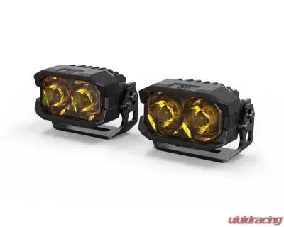Morimoto 2Banger HXB LED Pod (Spot / Yellow) Pair Ford | Toyota 1999+ - BAF113