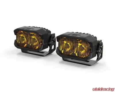 Morimoto 2Banger HXB LED Pod (Combo / Yellow) Pair Ford | Toyota 1999+ - BAF115