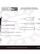 Morimoto Switched Power Harness BigBanger Bar (Up to 7x Pods)                                     - BAF133H - Image 4