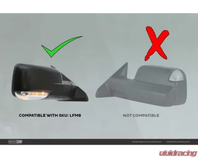 Morimoto XB LED Underside Mirror Lights Dodge Ram 1500 2009-2018 - LFM8