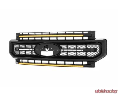 Morimoto Gloss Black | Amber DRL XBG LED Grille Ford Super Duty 2020-2022 - XBG11