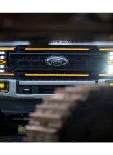 Morimoto Chrome Finish | Amber DRL XBG LED Grille Ford Super Duty 2020-2022                                     - XBG13 - Image 5