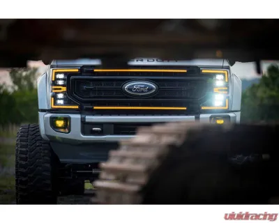 Morimoto Chrome Finish | Amber DRL XBG LED Grille Ford Super Duty 2020-2022 - XBG13