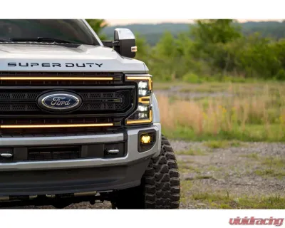 Morimoto Chrome Finish | Amber DRL XBG LED Grille Ford Super Duty 2020-2022 - XBG13
