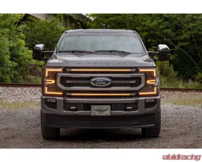 Morimoto Chrome Finish | Amber DRL XBG LED Grille Ford Super Duty 2020-2022 - XBG13