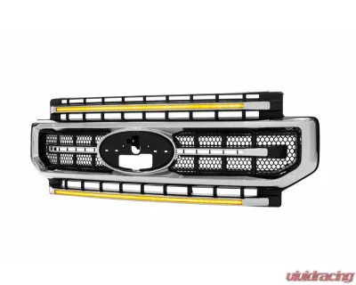 Morimoto Chrome Finish | Amber DRL XBG LED Grille Ford Super Duty 2020-2022 - XBG13