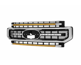 Morimoto Chrome Finish | Amber DRL XBG LED Grille Ford Super Duty 2020-2022