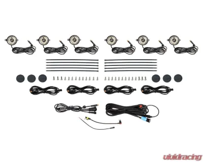 Morimoto 8 Pack White LED Rock Light Kit - XRL15