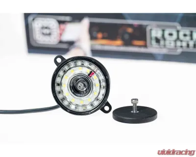 Morimoto Single White Puck with Input Wiring Rock Light Parts - XRL40
