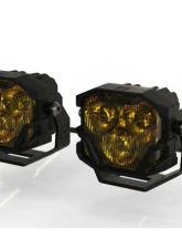 Morimoto 4Banger 2.0 HXB LED Pods Combo Yellow Set                                     - BAF010.2 - Image 9