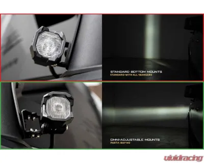 Morimoto 1 Banger Omni-Adjustable Mounts (Pair) - BAF140