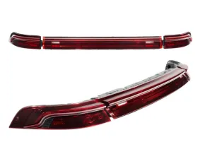 Morimoto XB LED Tail Lights Set - Red Porsche 993 1995-1998