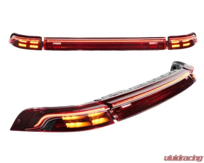 Morimoto XB LED Tail Lights Set - Red Porsche 993 1995-1998 - LF992
