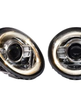 Morimoto XB LED Headlights Classic White Set Porsche 993 1995-1998                                     - LF993C - Image 3