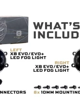 Morimoto Oval XB Evo+ White/Yellow Fog Lights Set Toyota 4Runner 2010-2024                                     - LF093 - Image 2