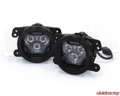 Morimoto 4Banger LED Fog Lights (White ) Jeep Gladiator | Wrangler 2018+ - BAF078W