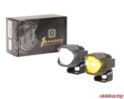 Morimoto 1Banger LED Pods HXB Flood Beam (White) - BAF092