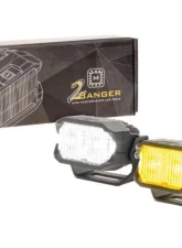 Morimoto 2Banger LED Pods NCS Flood Beam (Yellow)                                     - BAF103 - Image 16