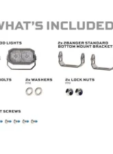 Morimoto 2Banger LED Pods NCS Flood Beam (Yellow)                                     - BAF103 - Image 4