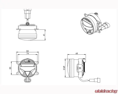 Morimoto Type-U XB LED Fog Light Set (White) - LF060
