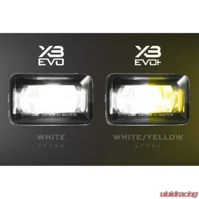 Morimoto XB Evo+ Fog Lights Type F2 White + Yellow Set Ford F-150 | F-250 | F-350 | F-450 Super Duty 2015-2022 - LF095.2