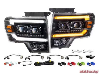 Morimoto XB EVO Headlights Black Housing LED Ford F-150 2015-2020 - LF2-506