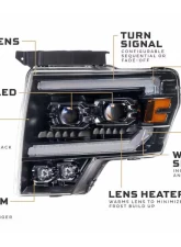 Morimoto XB EVO Headlights Black Housing LED Ford F-150 2015-2020                                     - LF2-506 - Image 5