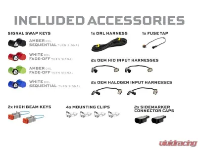 Morimoto XB EVO Headlights Black Housing LED Ford F-150 2015-2020 - LF2-506