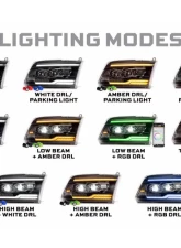 Morimoto XRGB Evo LED Headlights Dodge Ram 1500 | 1500 HD 2009-2024                                     - LF2-520R - Image 7